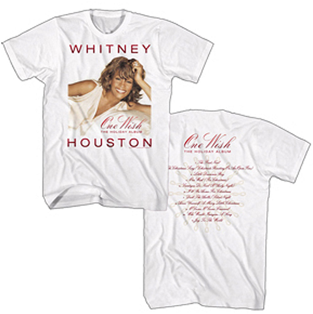 WHITNEY HOUSTON ホイットニーヒューストン - One Wish Holiday / バックプリントあり / Tシャツ / メンズ 【公式 / オフィシャル】