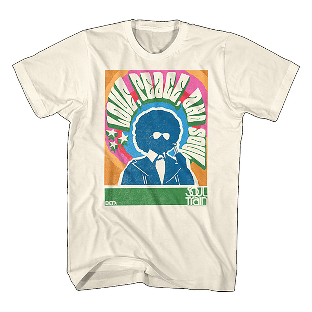 BET ブラックエンターテインメントテレビジョン - LOVE PEACE AND SOUL POSTER / Tシャツ / メンズ 【公式 / オフィシャル】