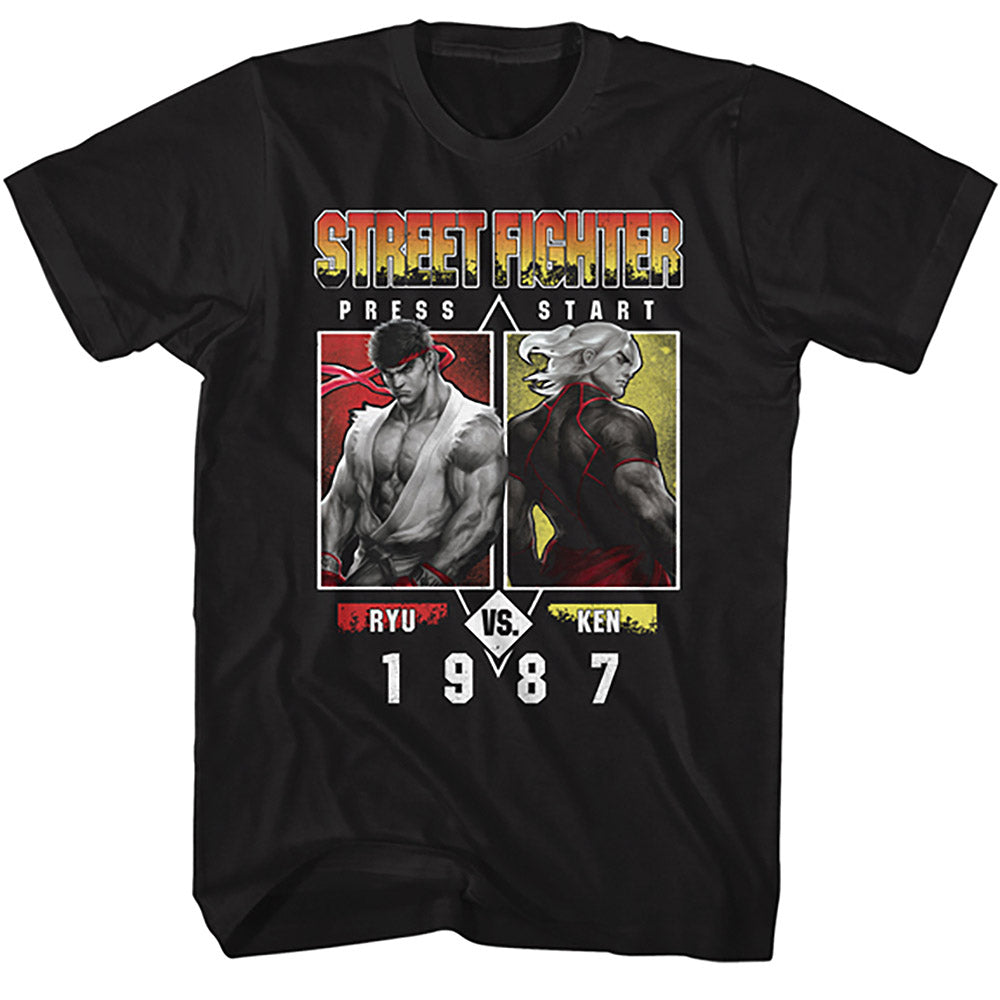 STREET FIGHTER ストリートファイター - RYU VS KEN 1987 / Tシャツ / メンズ 【公式 / オフィシャル】