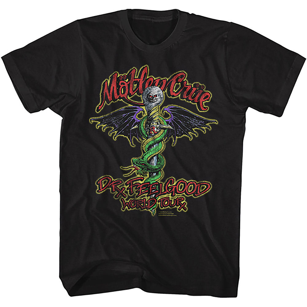 MOTLEY CRUE モトリークルー - DR FEELGOOD TOUR / Tシャツ / メンズ 【公式 / オフィシャル】