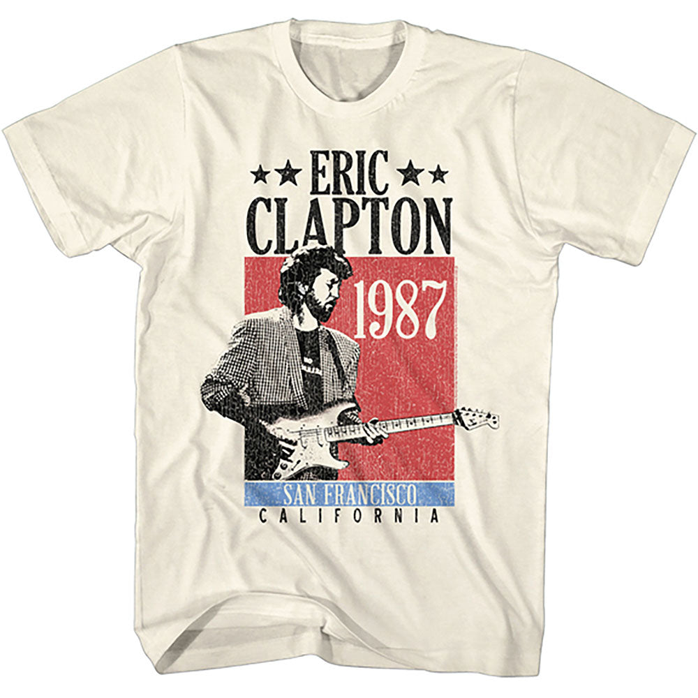 ERIC CLAPTON エリッククラプトン - SAN FRANCISCO 1987 / Tシャツ / メンズ 【公式 / オフィシャル】