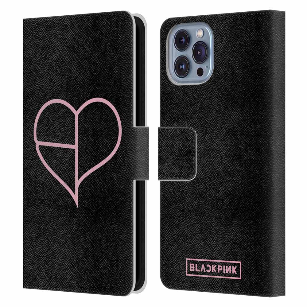 BLACKPINK ブラックピンク The Album Heart レザー手帳型 Apple iPhoneケース  公式 オフィシャル