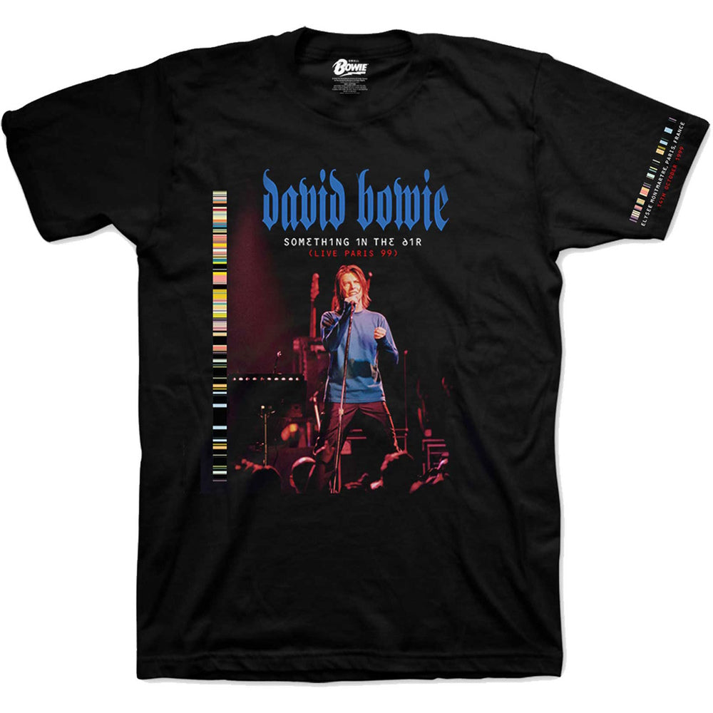 DAVID BOWIE デヴィッドボウイ Live In Paris Sleeve Print Tシャツ メンズ 公式 オフィシャル