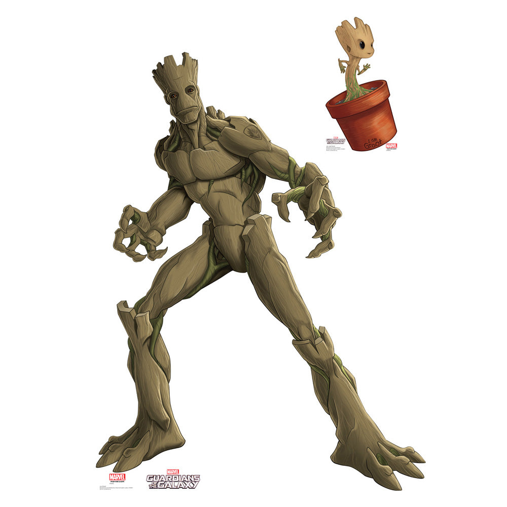 GUARDIANS OF THE GALAXY ガーディアンズ・オブ・ギャラクシー (公開 10周年 ) - GROOT & LITTLE GROOT / スタンドアップ 【公式 / オフィシャル】