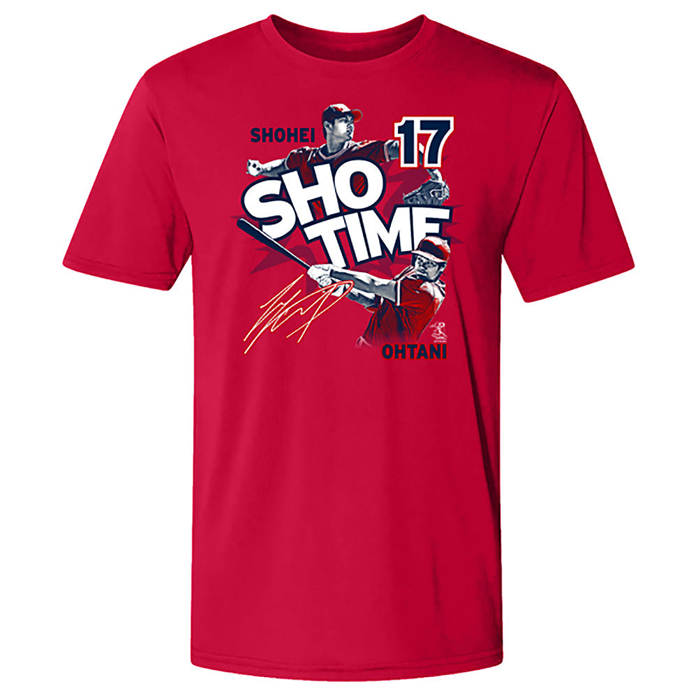 SHOHEI OHTANI 大谷翔平  エンジェルス SHO TIME  枠色ブラック Tシャツ メンズ 公式 オフィシャル