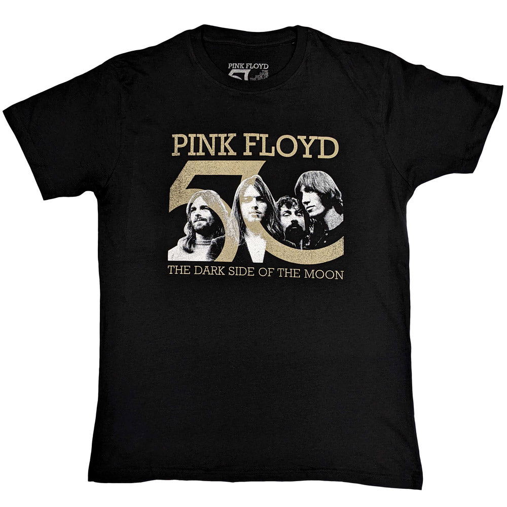 PINK FLOYD ピンクフロイド (「対」 30周年 ) - Band Photo & 50th Logo / 50周年記念限定 / Tシャツ / メンズ 【公式 / オフィシャル】