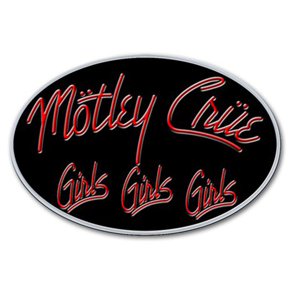 MOTLEY CRUE モトリークルー - Girls, Girls, Girls / バッジ 【公式 / オフィシャル】