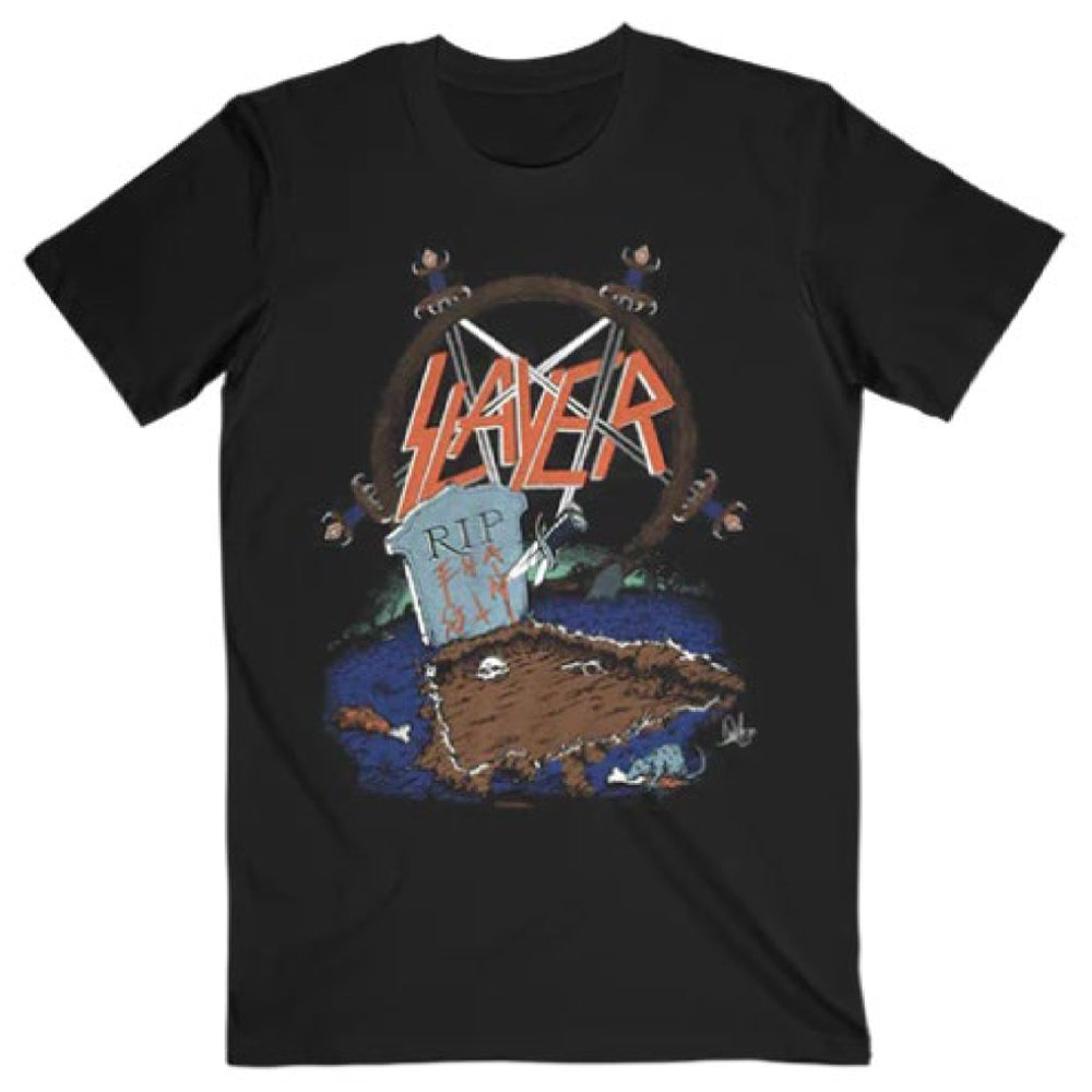 SLAYER スレイヤー - OPEN GRAVE TOUR / バックプリントあり / Tシャツ / メンズ 【公式 / オフィシャル】