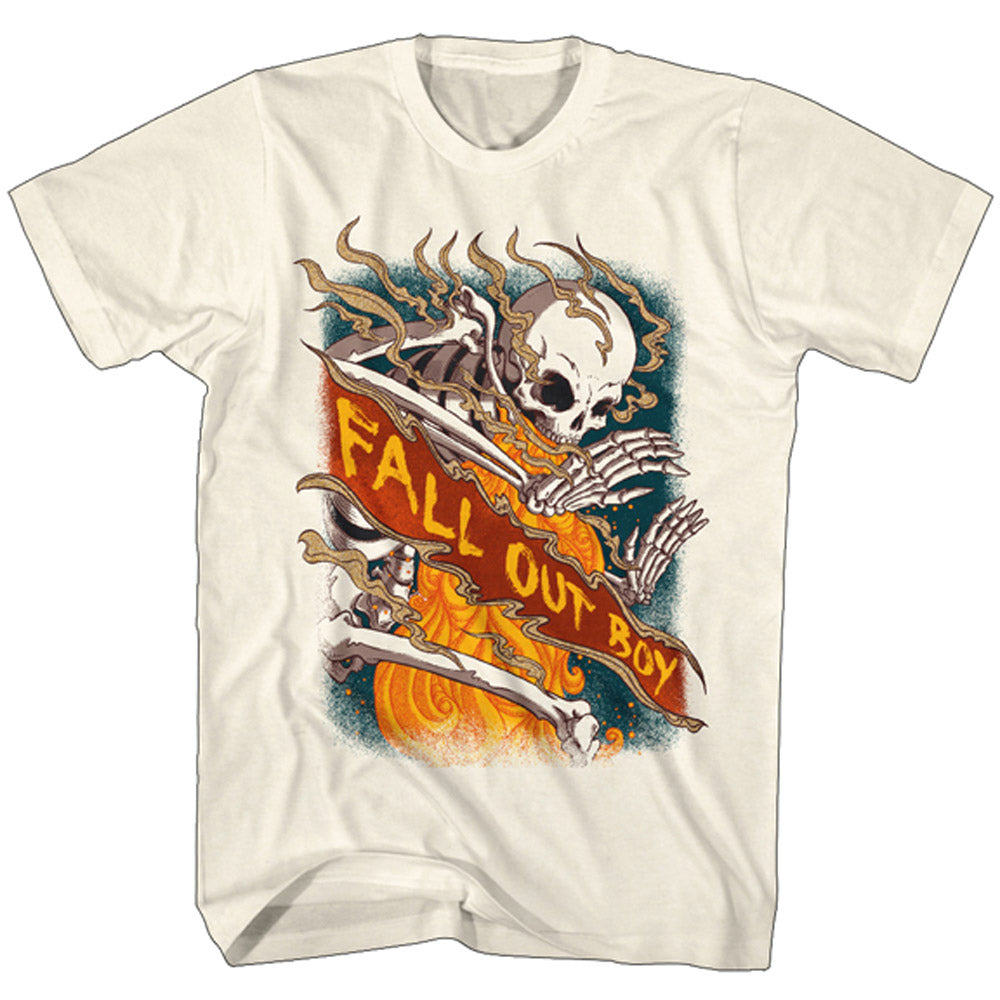 FALL OUT BOY フォールアウトボーイ - FIRE SKELETON / Tシャツ / メンズ 【公式 / オフィシャル】