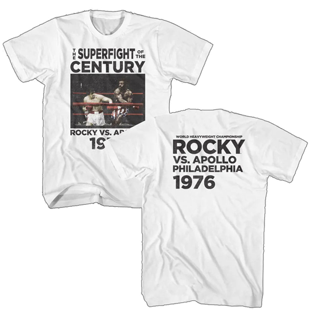 ROCKY ロッキー - SUPERFIGHT OF THE CENTURY 1976 / バックプリントあり / Tシャツ / メンズ 【公式 / オフィシャル】