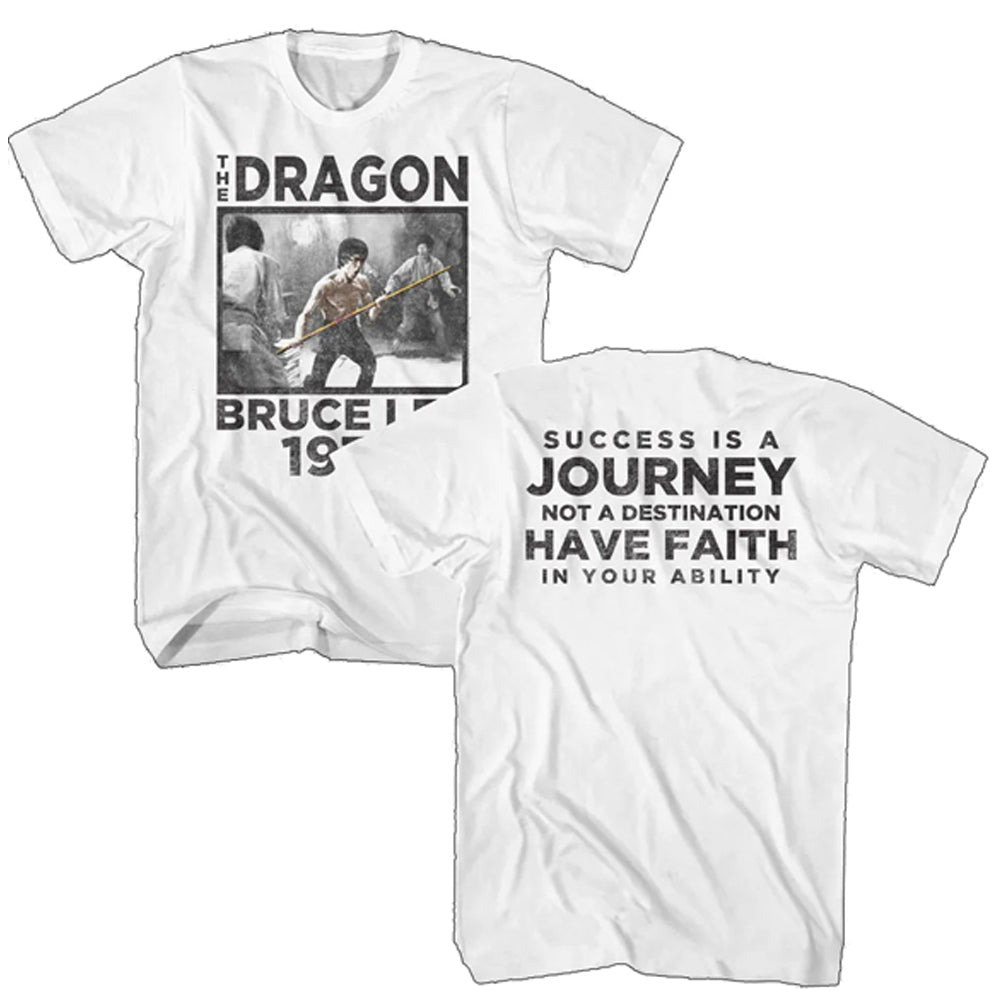 BRUCE LEE ブルースリー THE DRAGON 1973 バックプリントあり Tシャツ メンズ公式 オフィシャル