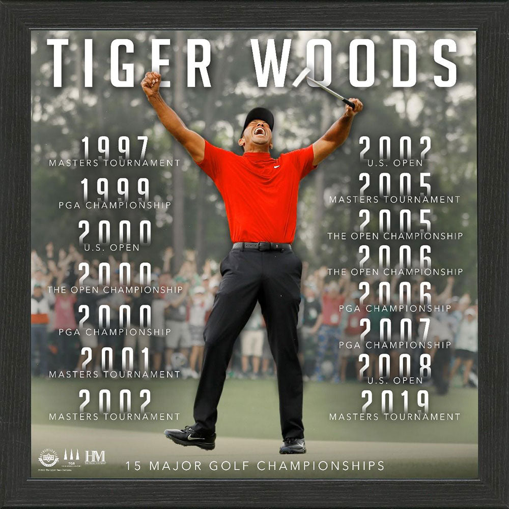 TIGER WOODS タイガーウッズ - Championship History Impact Frame / 限定 / コレクタブル 【公式 / オフィシャル】