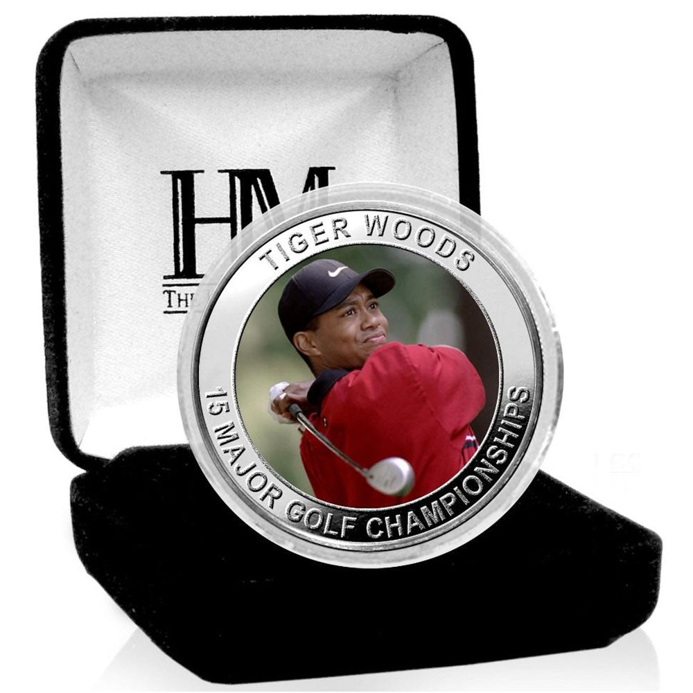 
                  
                    TIGER WOODS タイガーウッズ - 15 Major Golf Championships Silver Plated Color Coin / 世界限定5000個 / コイン 【公式 / オフィシャル】
                  
                