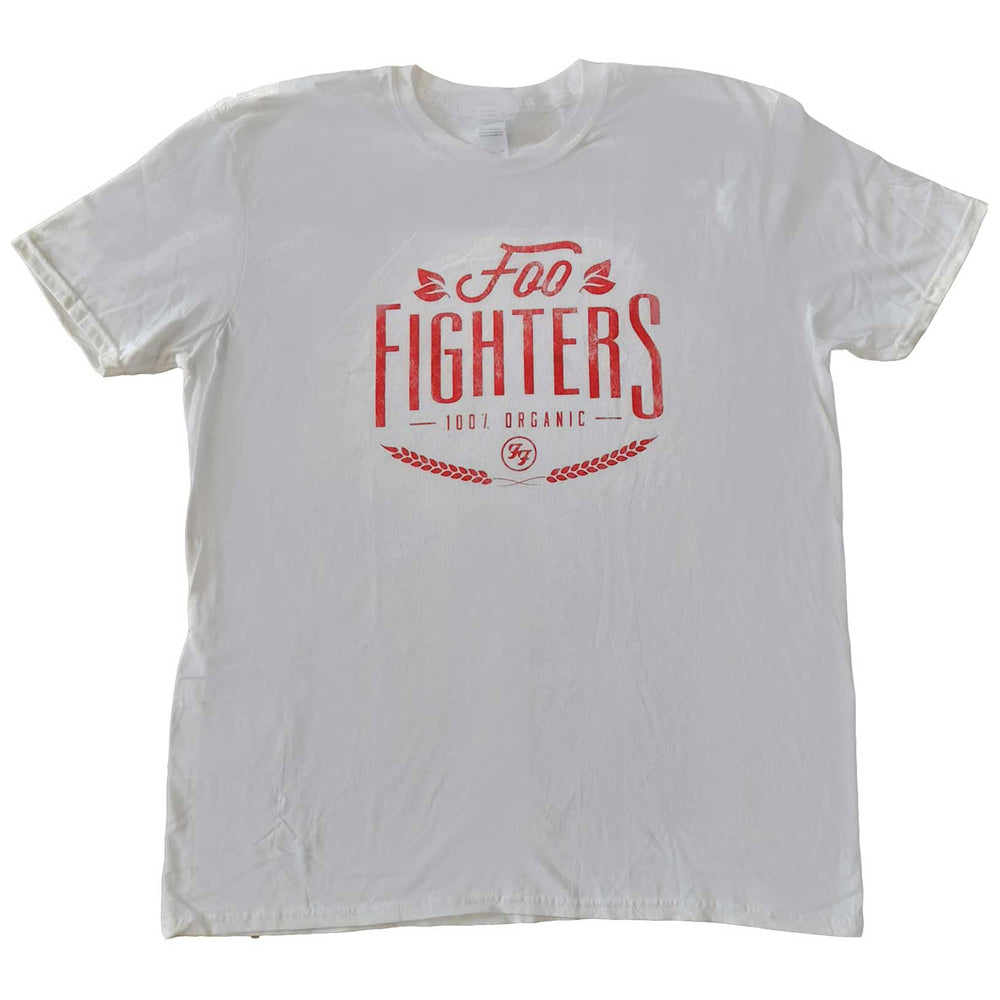 FOO FIGHTERS フーファイターズ (結成 30周年 ) - 100% Organic (WHITE) / Tシャツ / メンズ 【公式 / オフィシャル】