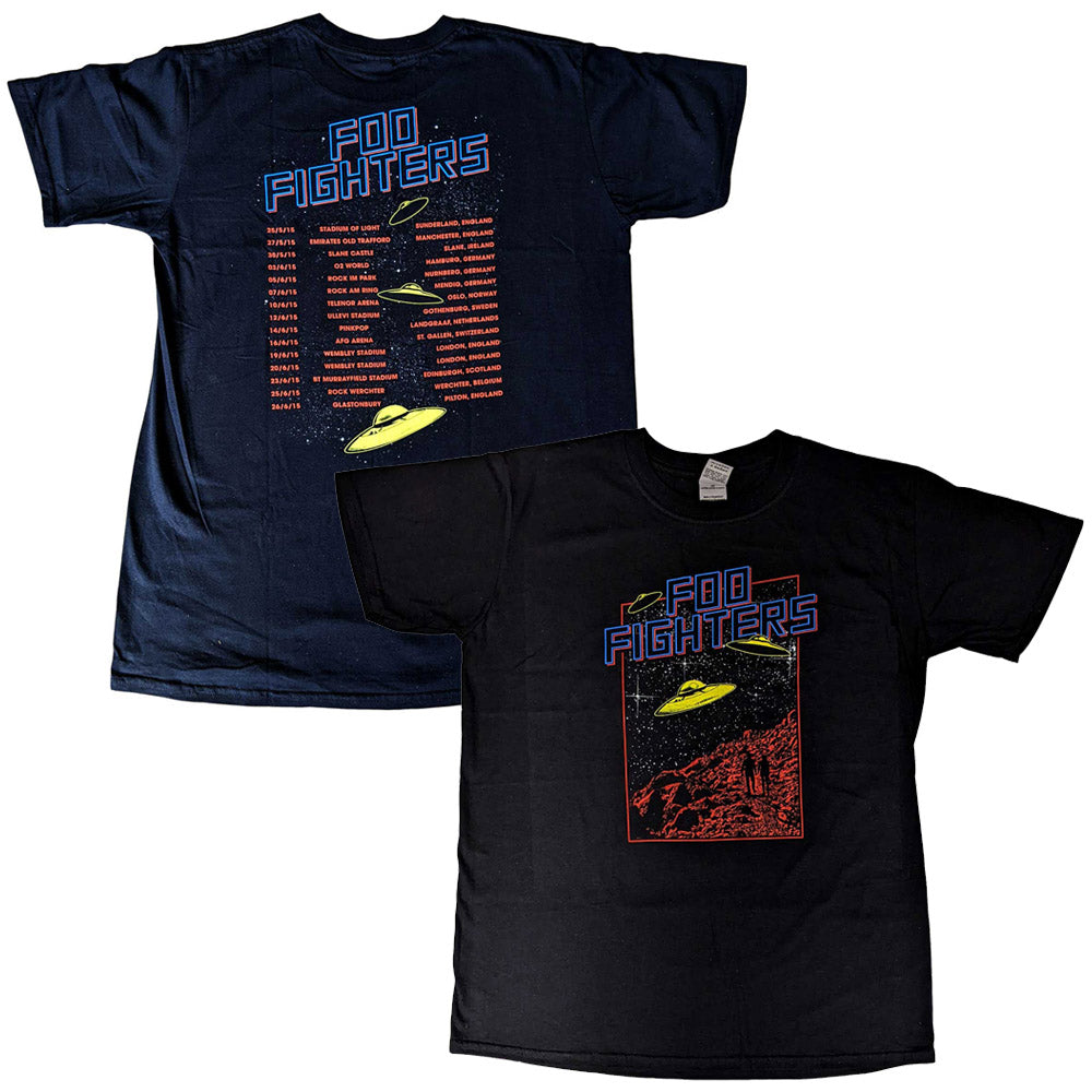 
                  
                    FOO FIGHTERS フーファイターズ (結成 30周年 ) - UFOS 2015 European Tour / バックプリントあり / Tシャツ / メンズ 【公式 / オフィシャル】
                  
                