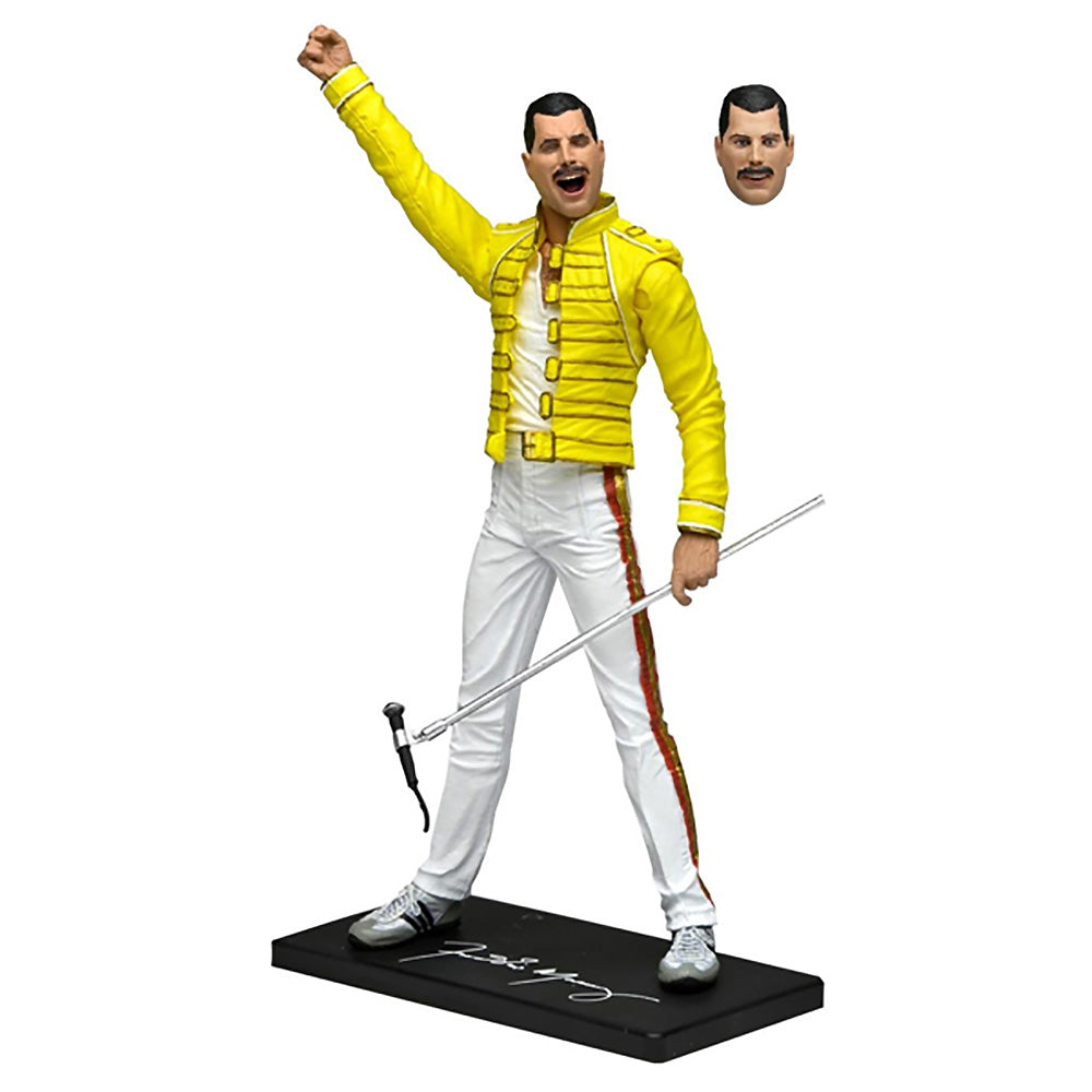 QUEEN - FREDDIE MERCURY (YELLOW JACKET) 7in SCALE ACTION FIGURE