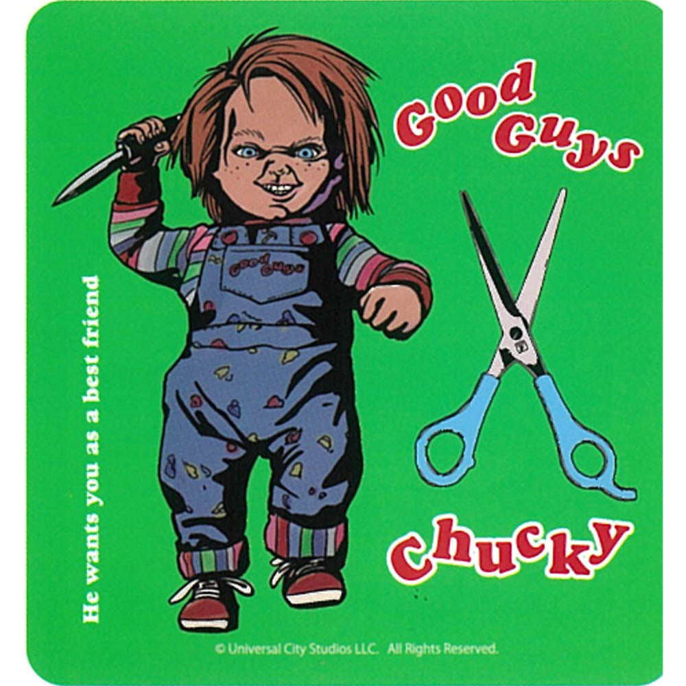 CHILD'S PLAY チャイルドプレイ - CHUCKY / Green / ステッカー 【公式 / オフィシャル】