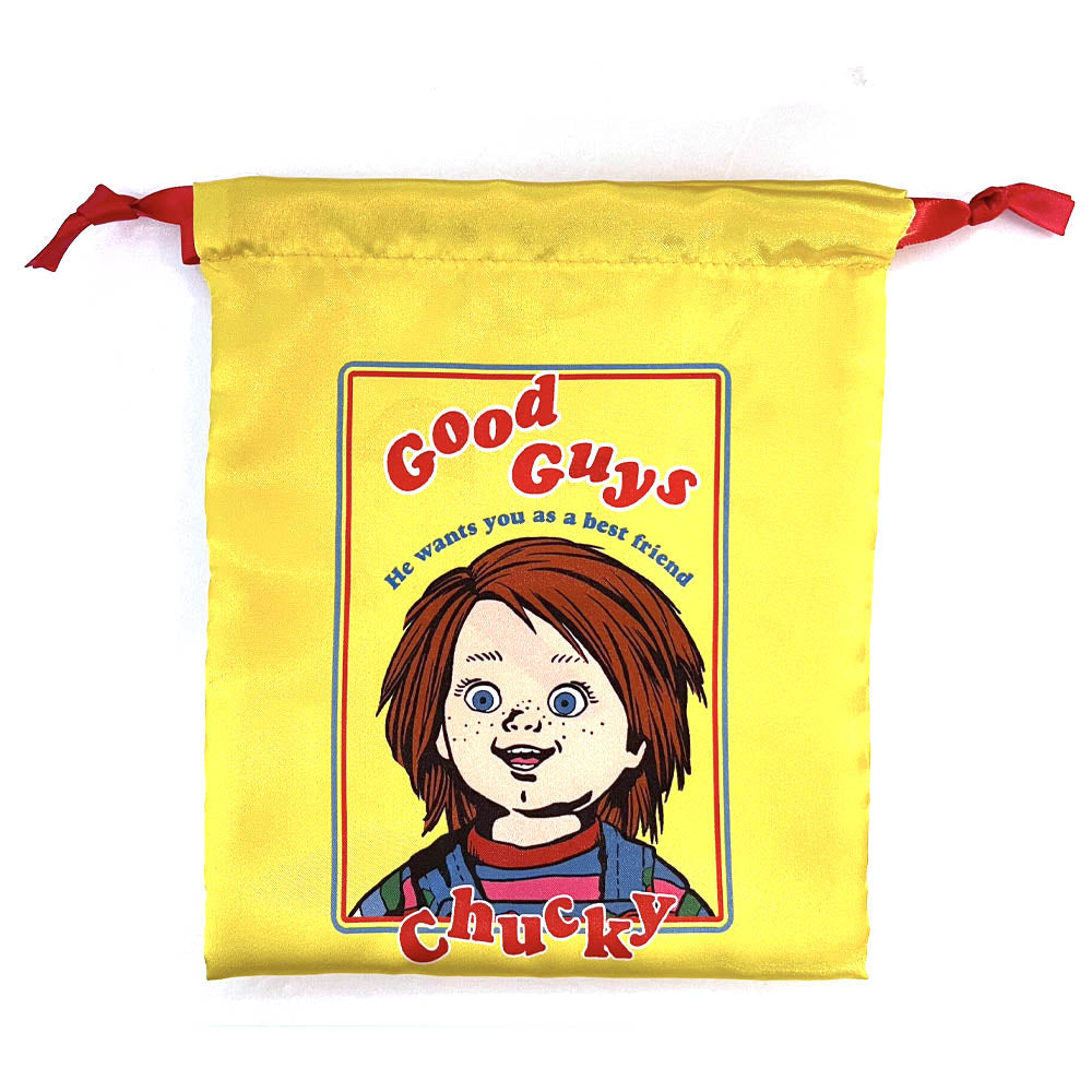 CHILD'S PLAY チャイルドプレイ Good Guys リボン巾着 / Yellow ポーチ 公式 オフィシャル