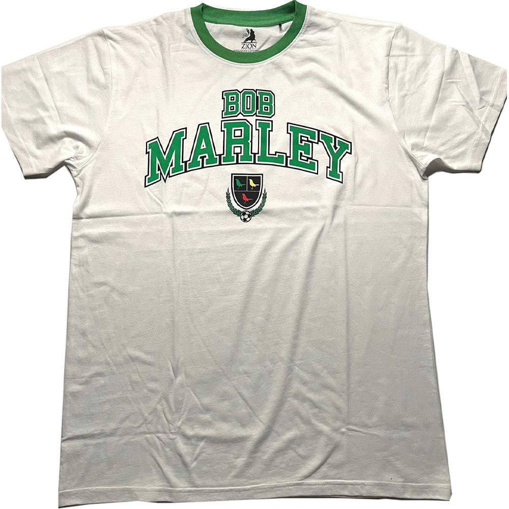 BOB MARLEY ボブマーリー (映画 公開記念 ) Collegiate Crest リンガー Tシャツ メンズ公式 オフィシャル