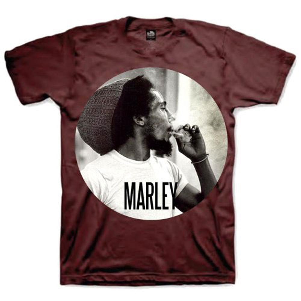 BOB MARLEY ボブマーリー (映画 公開記念 ) Smokin Circle Tシャツ メンズ 公式 オフィシャル