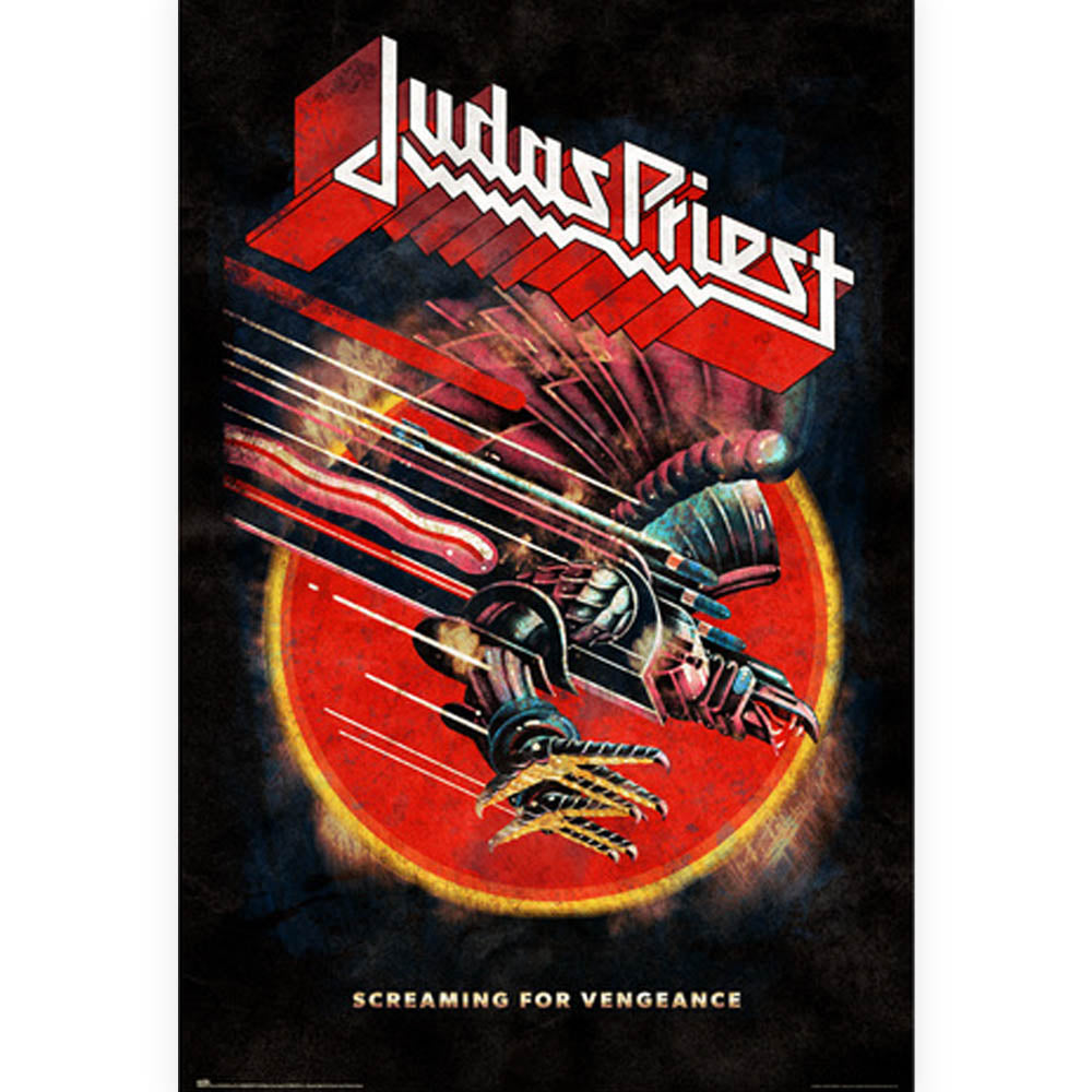 JUDAS PRIEST ジューダスプリースト (12月 来日 ) - SCREAMING FOR VENGEANCE / ポスター 【公式 / オフィシャル】