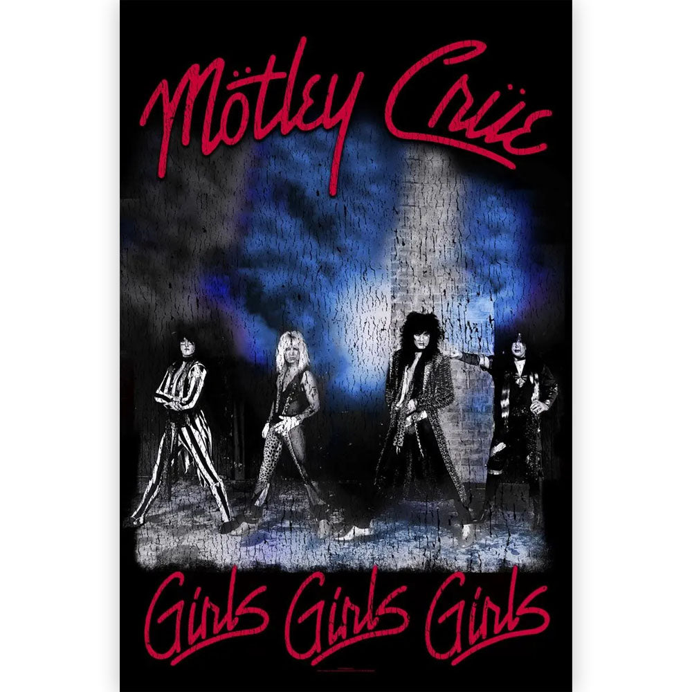 MOTLEY CRUE モトリークルー - GIRLS, GIRLS, GIRLS / タペストリー 【公式 / オフィシャル】