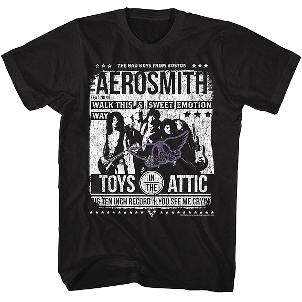 AEROSMITH エアロスミス Aero Poster Tシャツ メンズ 公式 オフィシャル