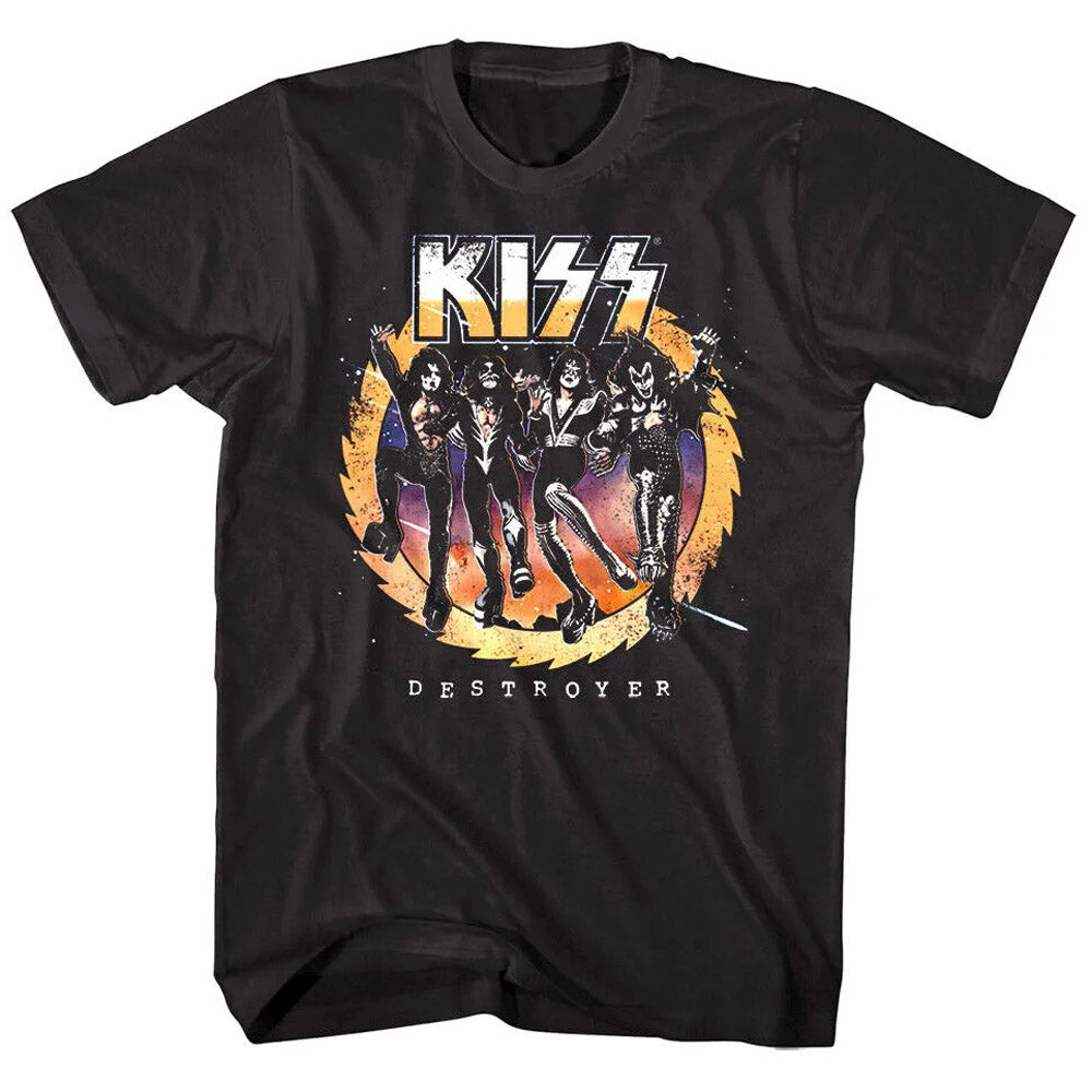 KISS キッス (デビュー 50周年 ) - DESTROYER ALBUM / バックプリントあり / Tシャツ / メンズ 【公式 / オフィシャル】