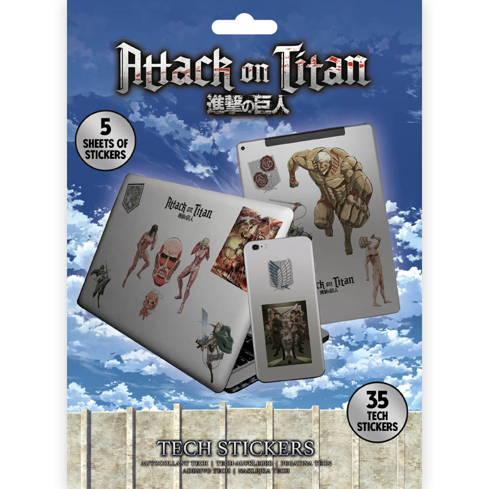 ATTACK ON TITAN - (11月 映画公開 ) - Attack On Titan S3 / Tech Sticker（35種類）