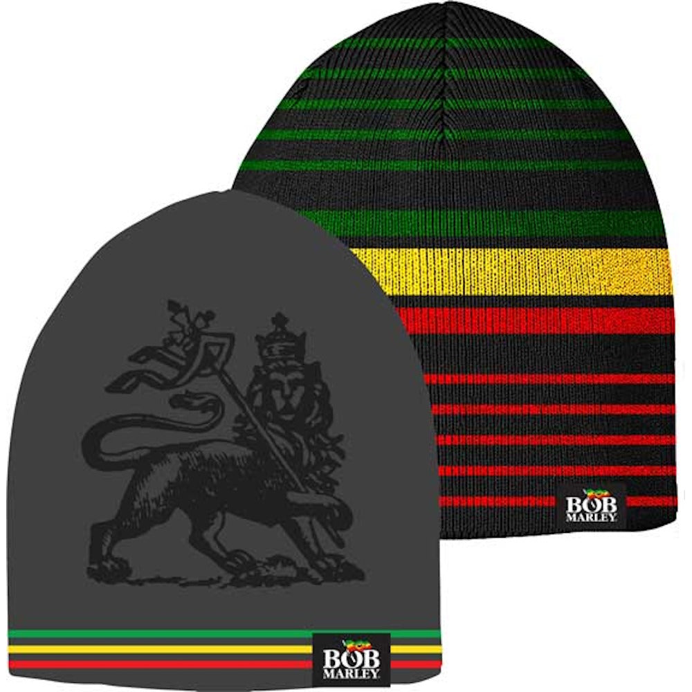 BOB MARLEY - IRIE STRIPE REVERSIBLE BEANIE