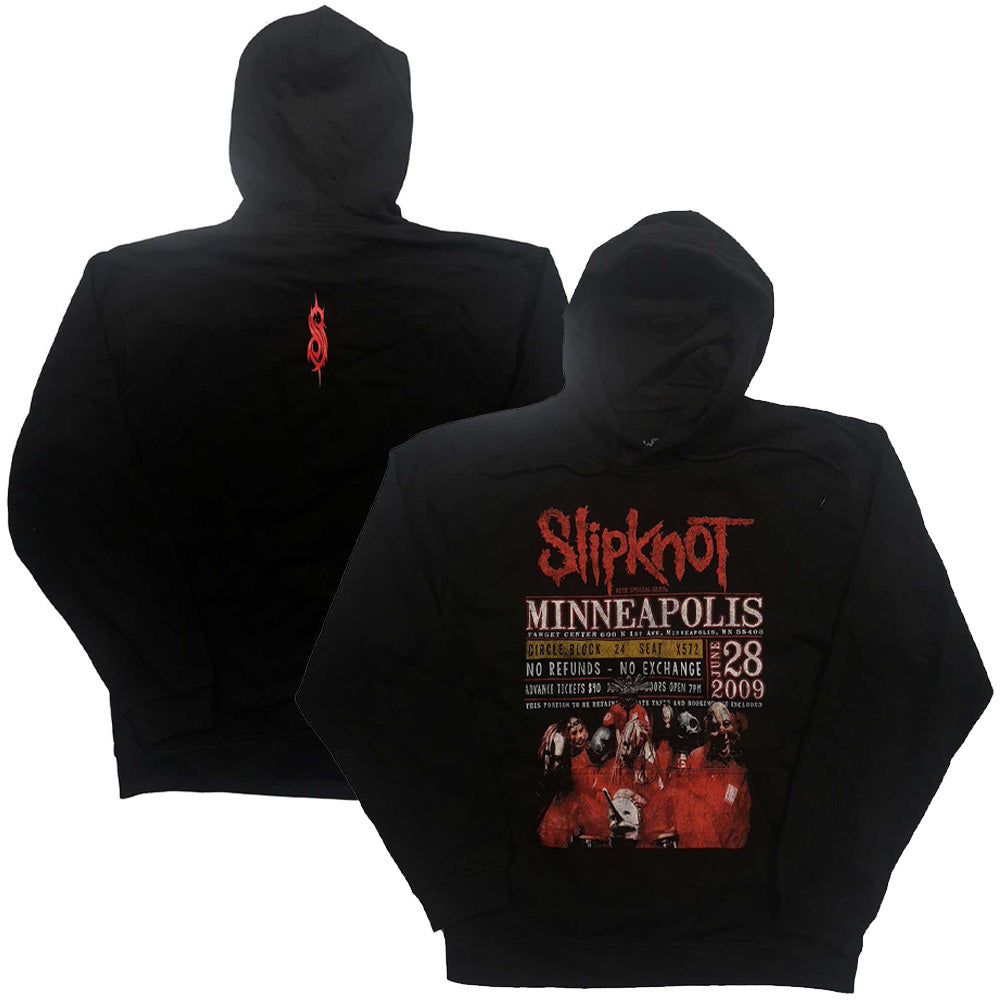 SLIPKNOT - (デビュー 25周年 ) - Minneapolis '09 / バックプリントあり / ECO-Pullover Hoodie