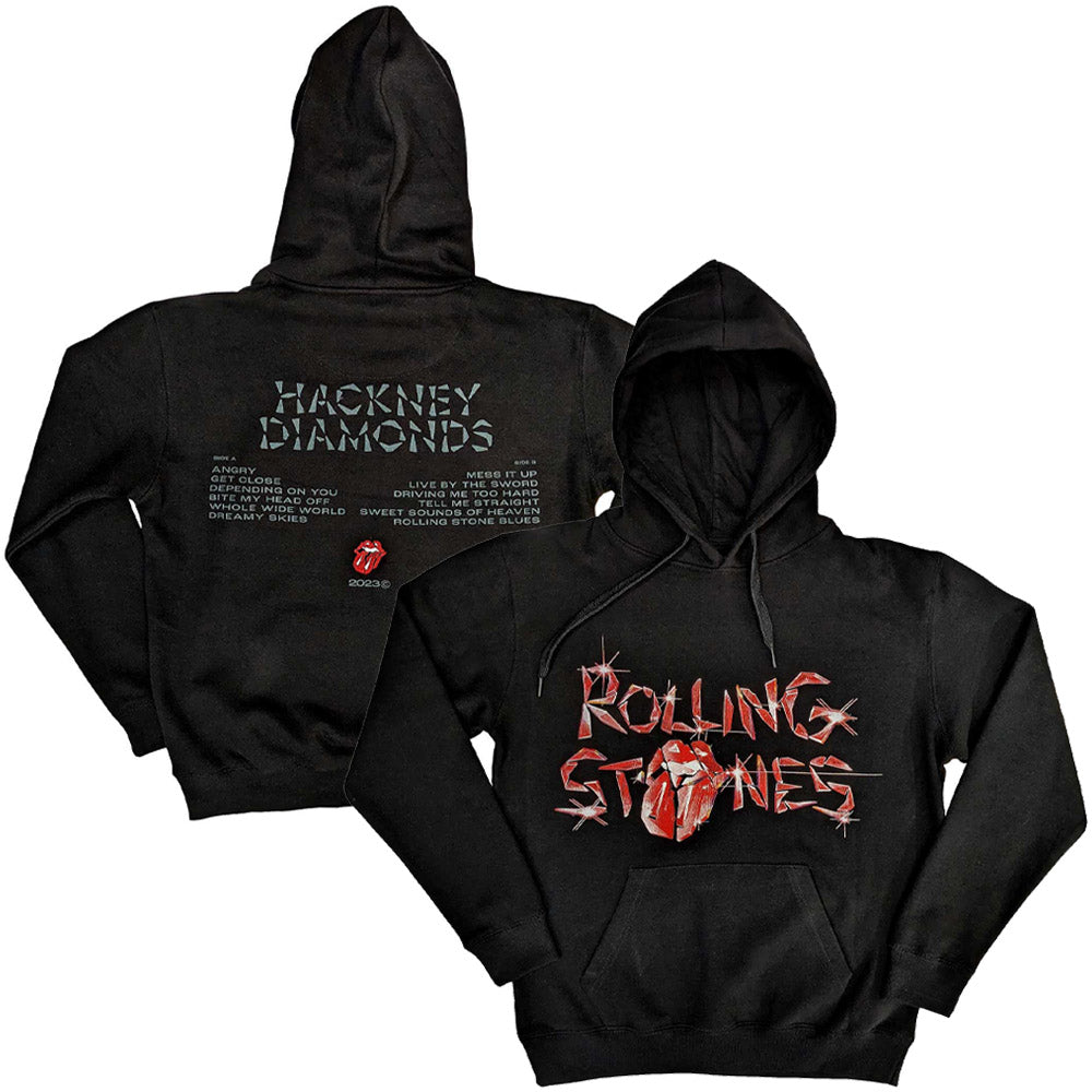 ROLLING STONES ローリングストーンズ (デビュー作 60周年 ) - Hackney Diamonds Glass Logo / バックプリントあり / パーカー・スウェット / メンズ 【公式 / オフィシャル】