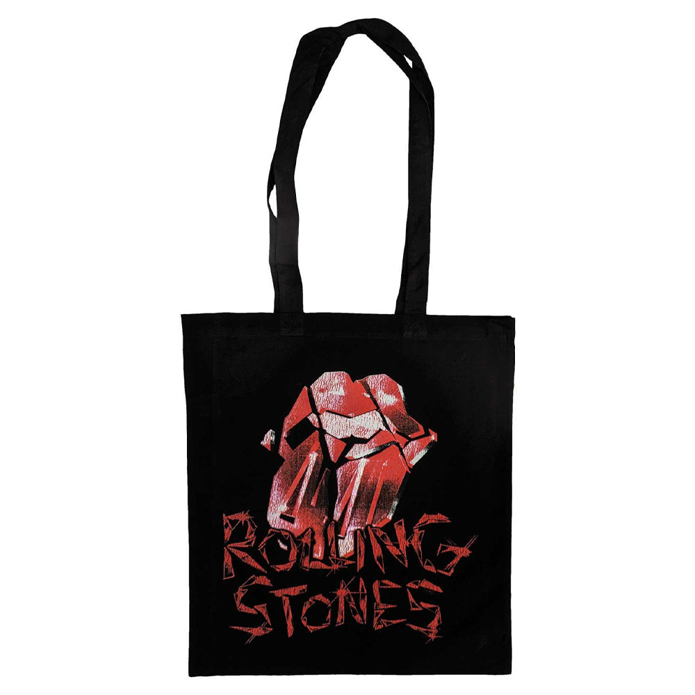 ROLLING STONES ローリングストーンズ (デビュー作 60周年 ) - Hackney Diamonds Cracked Glass Tongue / トートバッグ 【公式 / オフィシャル】