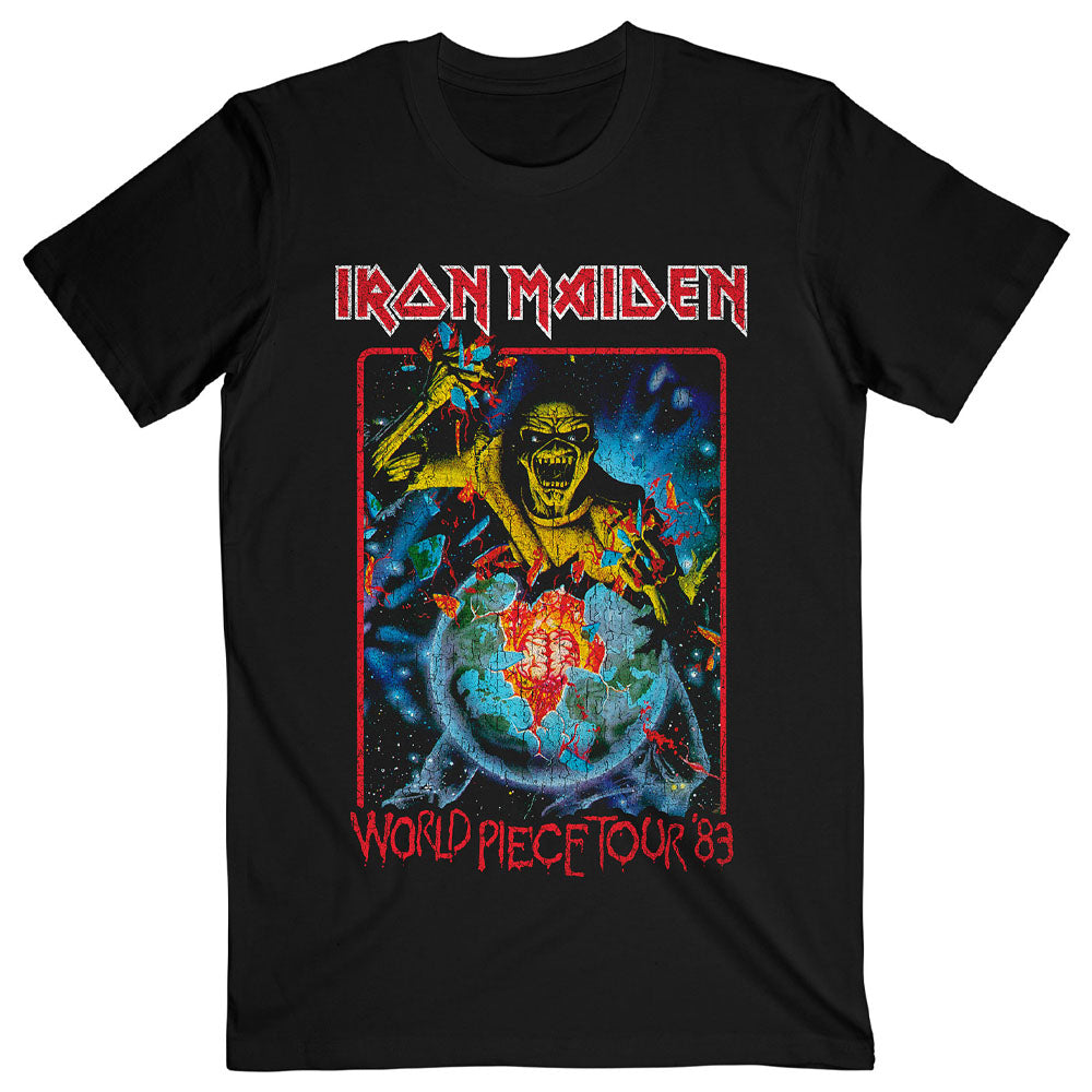 IRON MAIDEN アイアンメイデン (9月 来日 ) - World Piece Tour '84 V.1. / Tシャツ / メンズ 【公式 / オフィシャル】