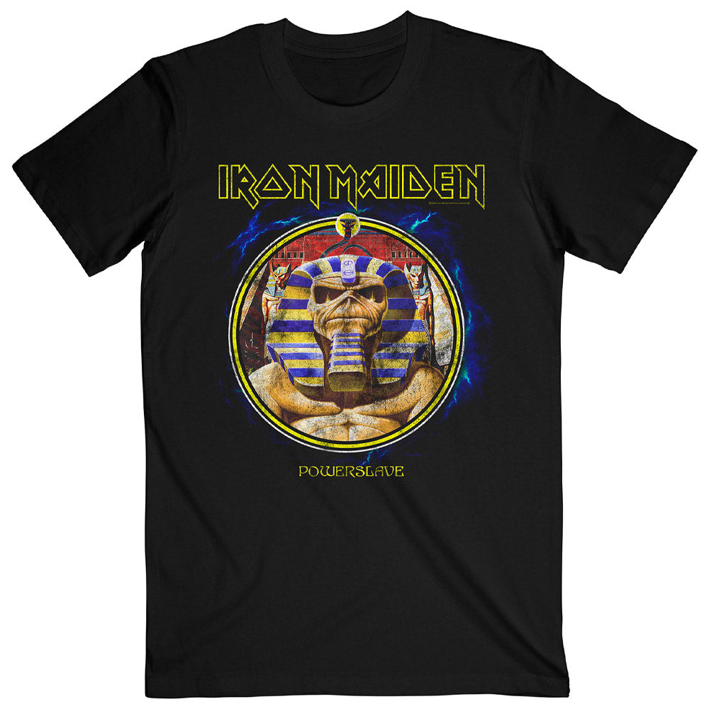 IRON MAIDEN アイアンメイデン (9月 来日 ) - Powerslave Mummy Circle / Tシャツ / メンズ 【公式 / オフィシャル】