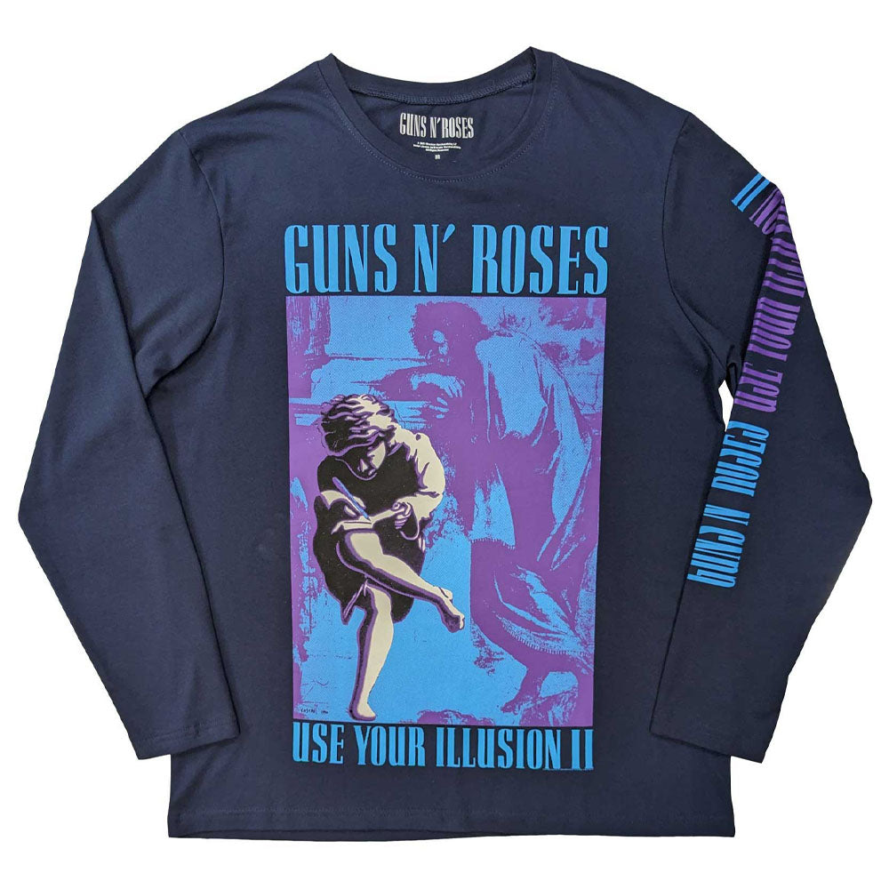 
                  
                    GUNS N ROSES ガンズアンドローゼズ - Get In The Ring Tour '91-'92 / バック＆アームプリントあり / 長袖 / Tシャツ / メンズ 【公式 / オフィシャル】
                  
                