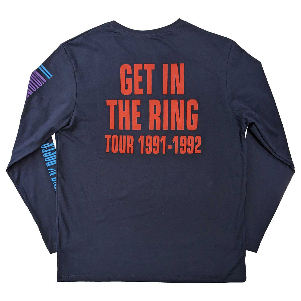 
                  
                    GUNS N ROSES ガンズアンドローゼズ - Get In The Ring Tour '91-'92 / バック＆アームプリントあり / 長袖 / Tシャツ / メンズ 【公式 / オフィシャル】
                  
                