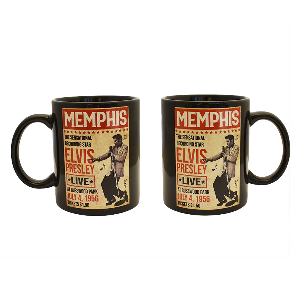 ELVIS PRESLEY エルヴィスプレスリー - Memphis Poster / マグカップ 【公式 / オフィシャル】