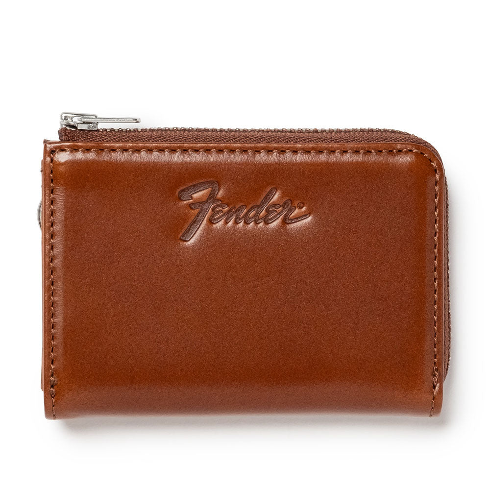 FENDER フェンダー - コインケース / Brown / ギターピック＆ウォレットコード付き / 財布 【公式 / オフィシャル】