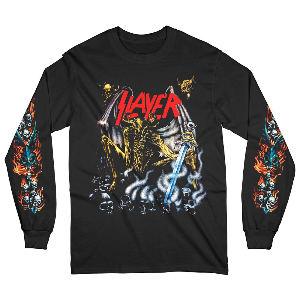 SLAYER スレイヤー - Airbrush Demon / 長袖 / アームプリントあり / Tシャツ / メンズ 【公式 / オフィシャル】