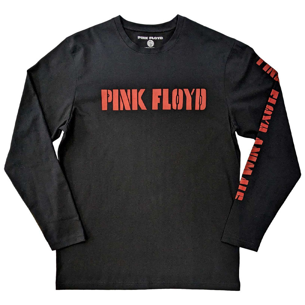 PINK FLOYD ピンクフロイド (「対」 30周年 ) - Animals B&W / バックプリントあり / 長袖 / Sleeve Print / Tシャツ / メンズ 【公式 / オフィシャル】