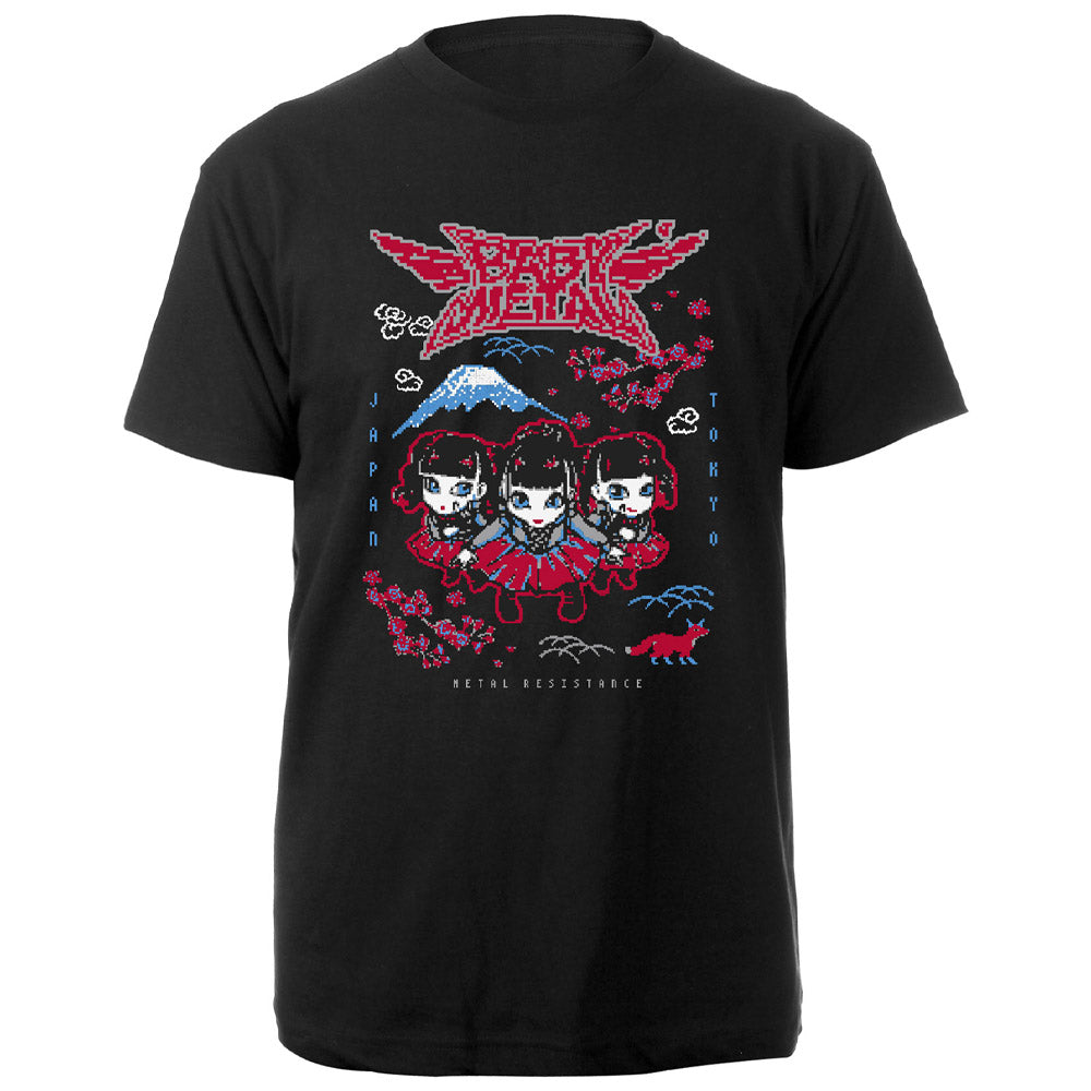 BABYMETAL ベビーメタル Pixel Tokyo Tシャツ メンズ  公式 オフィシャル