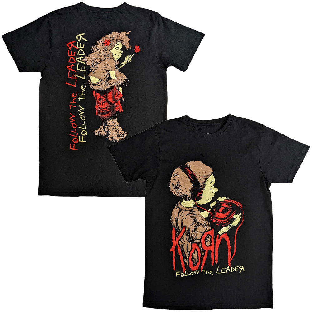 
                  
                    KORN コーン (デビュー 30周年 ) - Follow The Leader / バックプリントあり / Tシャツ / メンズ 【公式 / オフィシャル】
                  
                