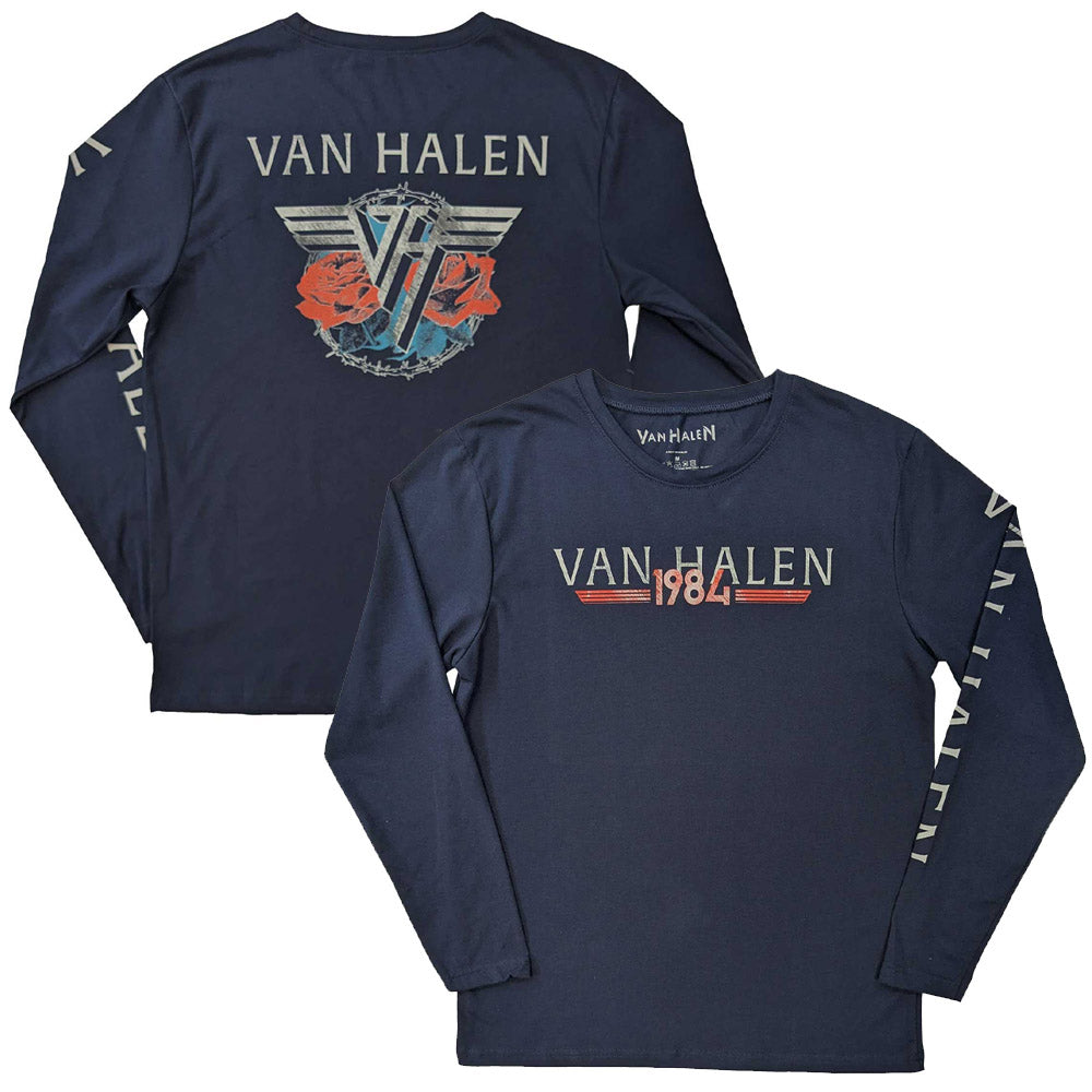 
                  
                    VAN HALEN ヴァンヘイレン (サミー&マイケル 来日 ) - 84 Tour / バックプリントあり / 長袖 / Sleeve Print / Tシャツ / メンズ 【公式 / オフィシャル】
                  
                