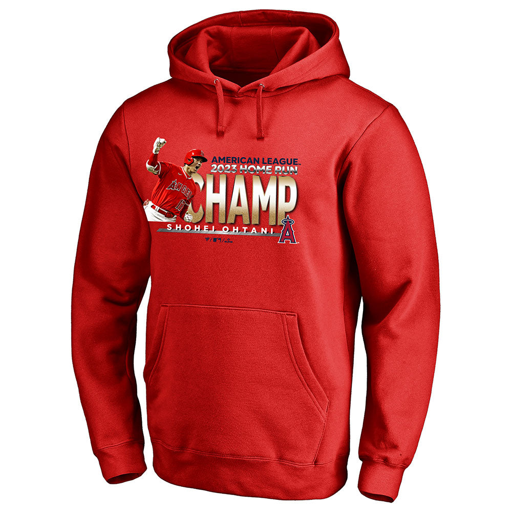 【ラスト販売/限定商品】SHOHEI OHTANI 大谷翔平 - Los Angeles Angels 2023 Home Run Champ / RED / パーカー・スウェット / メンズ 【公式 / オフィシャル】