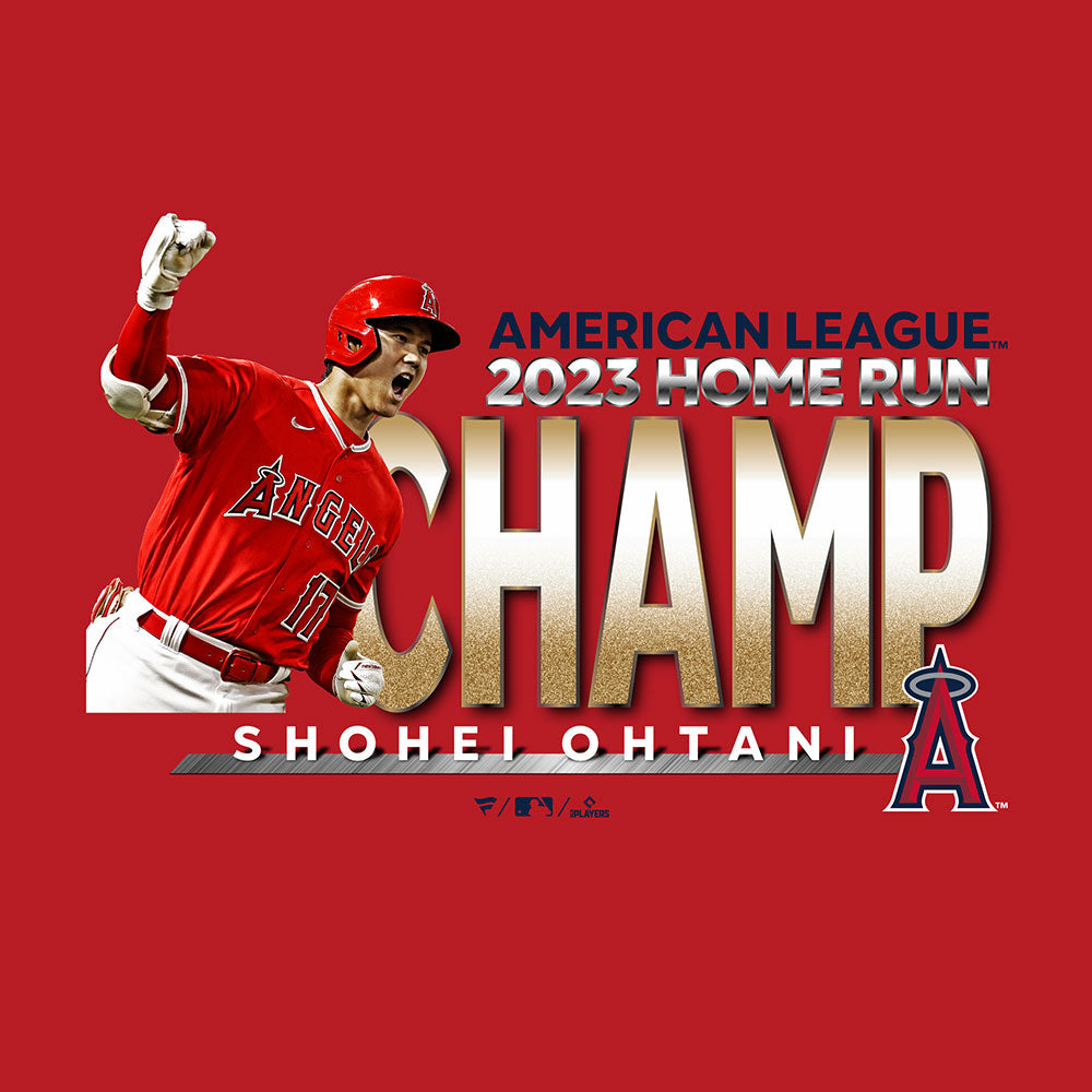 【ラスト販売/限定商品】SHOHEI OHTANI 大谷翔平 - Los Angeles Angels 2023 Home Run Champ / RED / パーカー・スウェット / メンズ 【公式 / オフィシャル】