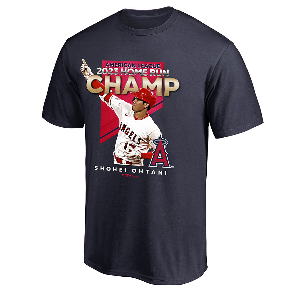 【ラスト販売/限定商品】SHOHEI OHTANI 大谷翔平 - Los Angeles Angels 2023 ホームラン王 / NAVY / Tシャツ / メンズ 【公式 / オフィシャル】