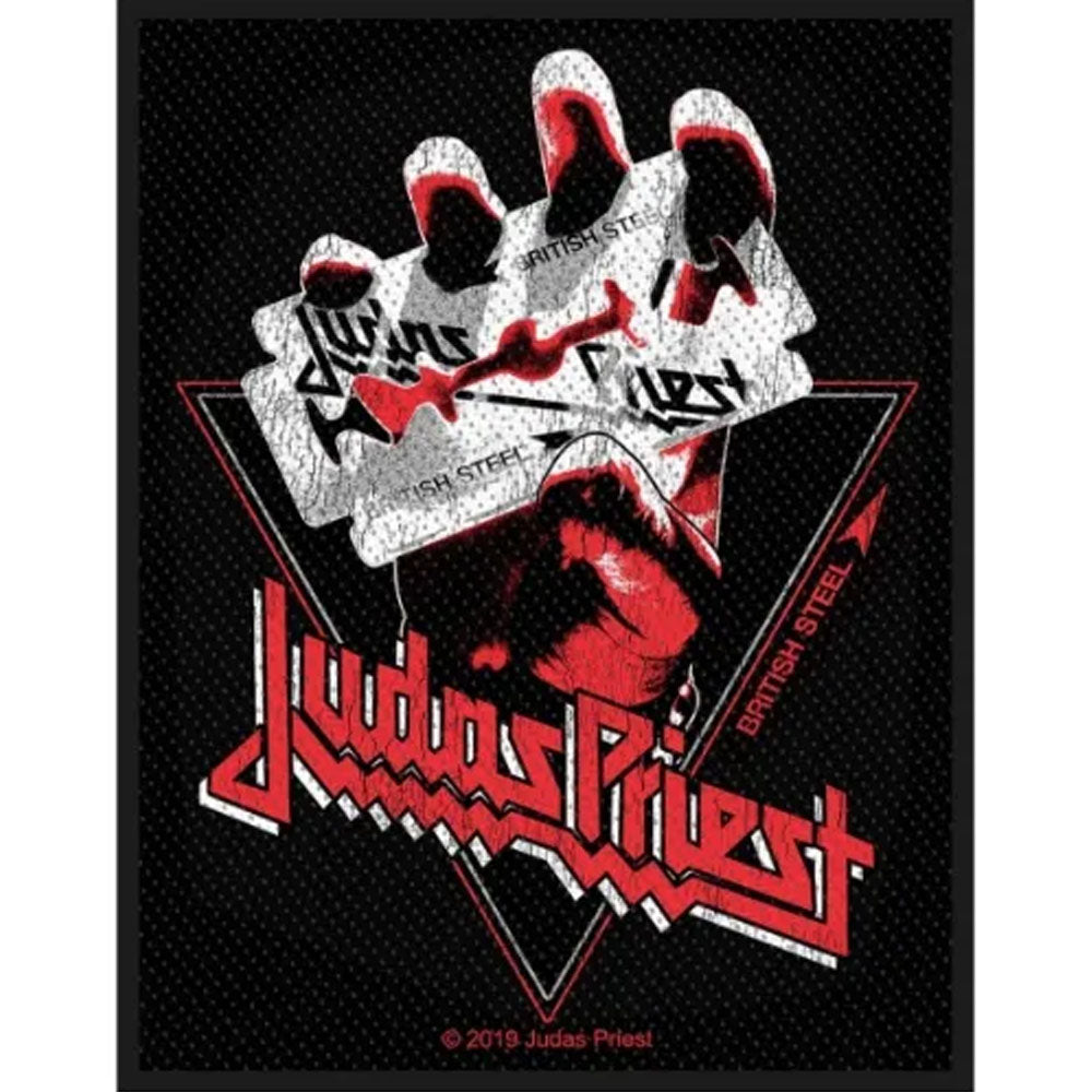 JUDAS PRIEST ジューダスプリースト (12月 来日 ) - BRITISH STEEL VINTAGE / ワッペン 【公式 / オフィシャル】