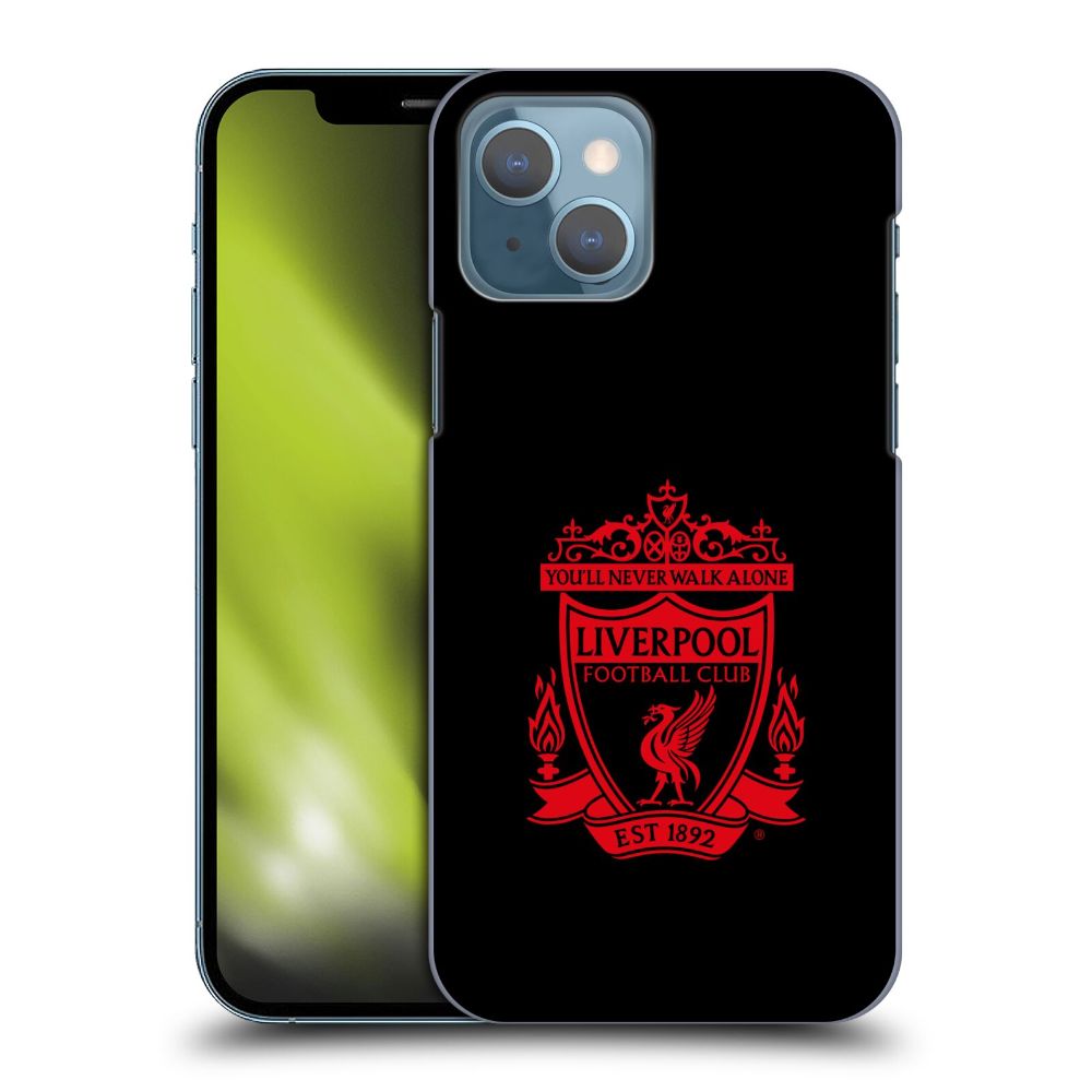 LIVERPOOL FC リヴァプールFC - Crest 1 / Black 2 ハード case / Apple iPhoneケース 【公式 / オフィシャル】