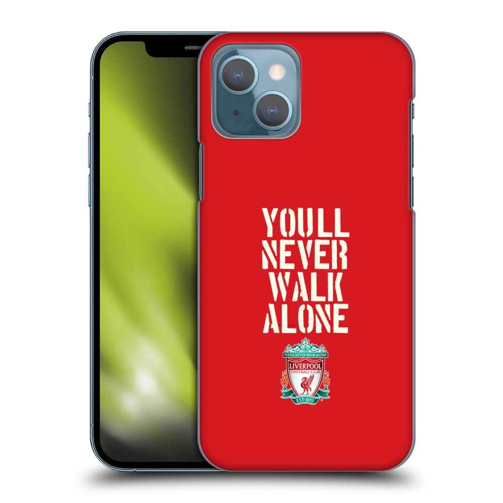 LIVERPOOL FC リヴァプールFC - Stencil Red ハード case / Apple iPhoneケース 【公式 / オフィシャル】